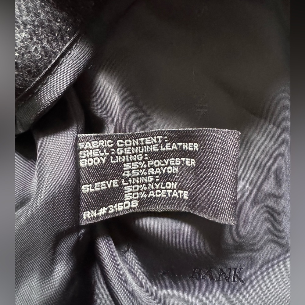 Joseph A. Bank Men’s Leather Jacket XL - Picture 8 of 10